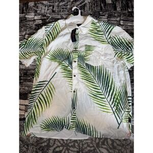 Men's Margaritaville Tropical Button Up Collar Shirt ~ Size X LARGE XL NWT